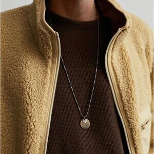 Huckberry Studebaker Metals Tag Chain- 26" Sterling Silver/ Brass